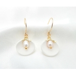 Boucles doreilles  en porcelaine | Boucles doreilles  en porcelaine HORTENSE| MomZelle Bijoux MMC324