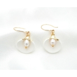 Boucles doreilles  en porcelaine | Boucles doreilles  en porcelaine HORTENSE| MomZelle Bijoux MMC324