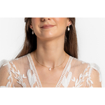 Boucles d'oreilles élégantes et raffinées en porcelaine | Boucles d'oreilles élégantes et raffinées en porcelaine LYS| Mom'Zelle Bijoux MMC323