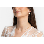 Boucles doreilles élégantes et raffinées en porcelaine | Boucles doreilles élégantes et raffinées en porcelaine LYS| MomZelle Bijoux MMC323