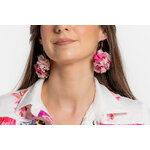 Boucles doreilles fleurs stabilisées aux accents champêtres | Boucles doreilles fleurs stabilisées aux accents champêtres YARA| MomZelle Bijoux MMC309