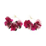 Boucles doreilles fleurs stabilisées aux accents champêtres | Boucles doreilles fleurs stabilisées aux accents champêtres YARA| MomZelle Bijoux MMC309