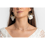 Boucles d'oreilles fleuries élégantes et raffinées | Boucles d'oreilles fleuries VALENTINA élégantes et raffinées| Mom'Zelle Bijoux MMC320