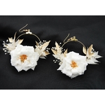 Boucles doreilles fleuries élégantes et raffinées | Boucles doreilles fleuries VALENTINA élégantes et raffinées| MomZelle Bijoux MMC320