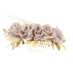Peigne à cheveux fleuri élégant et raffiné | Peigne à cheveux fleuri élégant et raffiné INDRA| MomZelle Bijoux MMC319