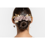 Peigne à cheveux fleuri élégant et raffiné | Peigne à cheveux fleuri élégant et raffiné INDRA| MomZelle Bijoux MMC319