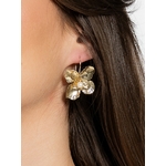 Boucles doreilles de mariage dorées | Boucles doreilles de mariage dorées BRUNA| MomZellle Bijoux MMC282