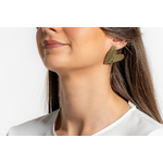 Boucles doreilles en forme de coeur martelé | Boucles doreilles en forme de coeur martelé LEONIE| MomZelle Bijoux MMC328