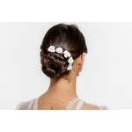 Lot de 3 pics à cheveux fleur en porcelaine | Lot de 3 pics à cheveux fleur en porcelaine JOSEPHINE| MomZelle Bijoux MMC336