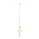 Collier chapelet pour femme CLARA avec sa croix dorée by Mom’Zelle MMC032 2