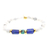 Bracelet CLAVEL MomZelle orné de pierres fines en lapis-lazuli, howlite blanche et turquoise MMC124 (3)