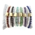 Bracelets solaires frais et lumineux en pierres fines lapis-lazulis, nacre blanchetourmaline, améthyste, turquoise, malachite, corail | Bracelets Encanto | MomZelle | MMC140