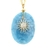 Collier lumineux ESTRELLA Amour de soi  avec sa belle pierre en quartz éponge bleue et son pendentif soleil MMC039 ESTRELLA 1