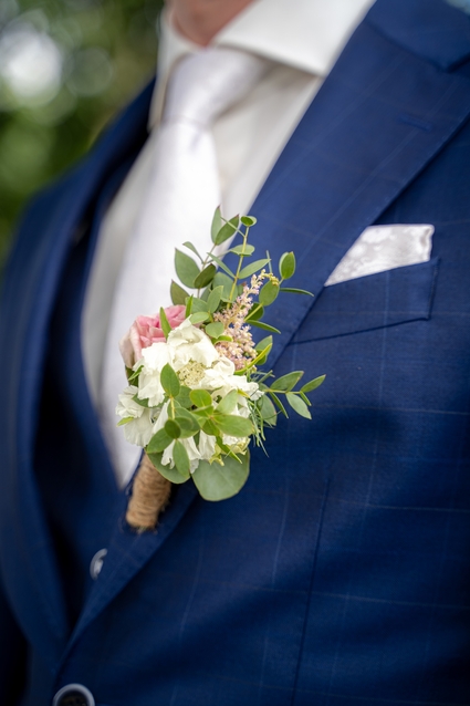 Boutonniere Mariage Homme Fleurs Naturelles