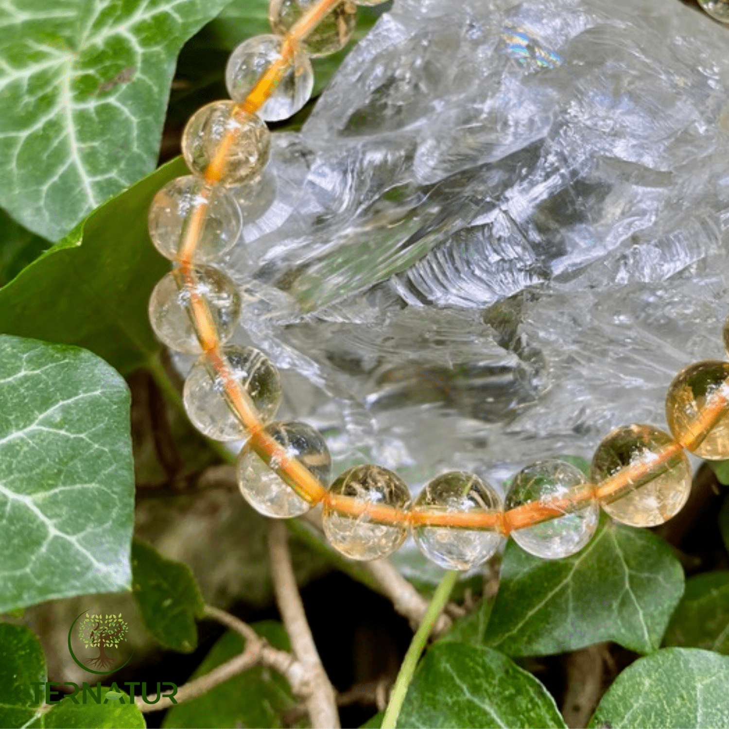 Citrine - Bracelet - lithothérapie - cristaux - pierres