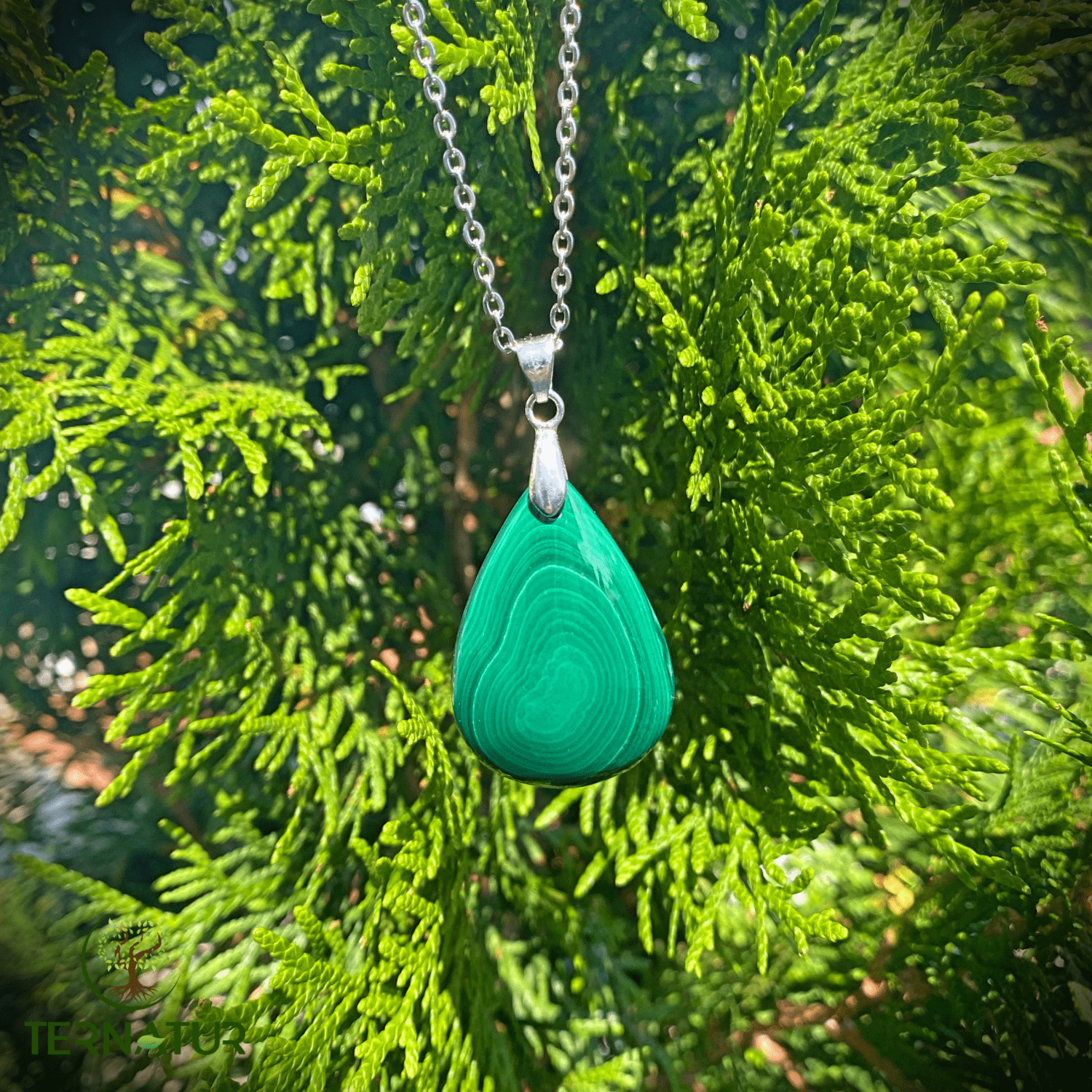 pendentif malachite