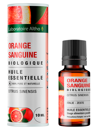 Huile essentielle d'orange sanguine eco-certifiée - Aromathérapie Zen