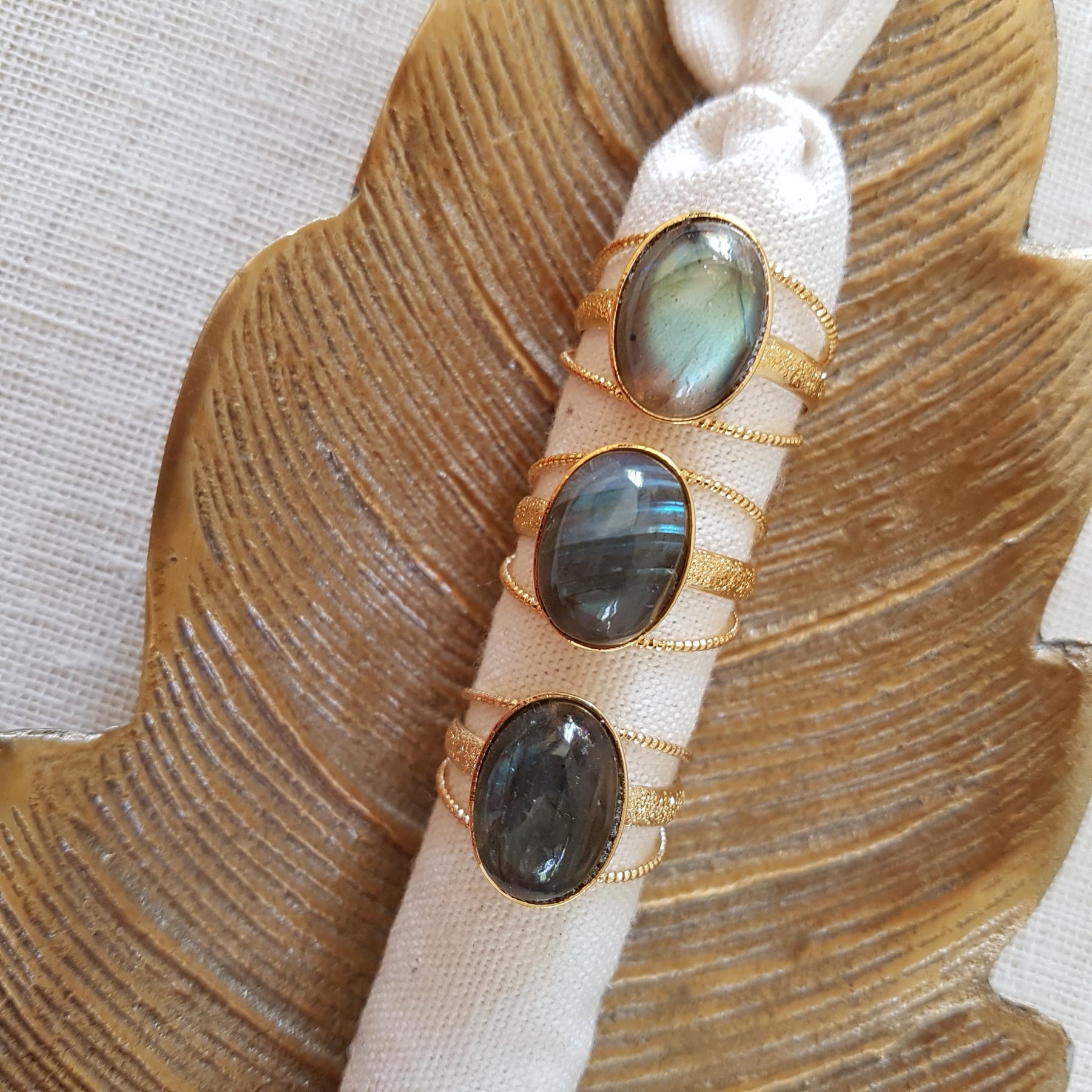 Bague en Labradorite r glable Bijoux TERNATUR