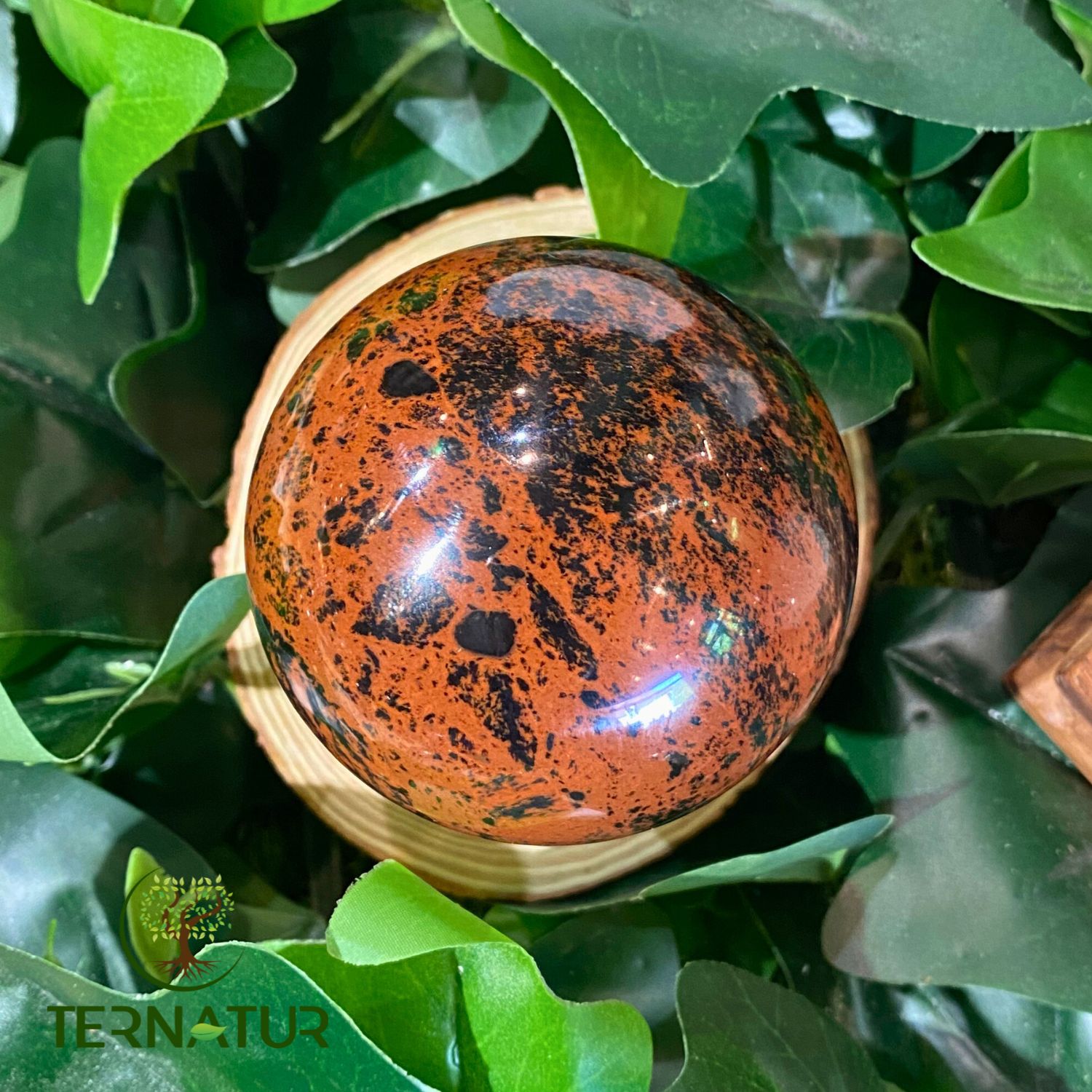 obsidienne-brune-acajou-sphere