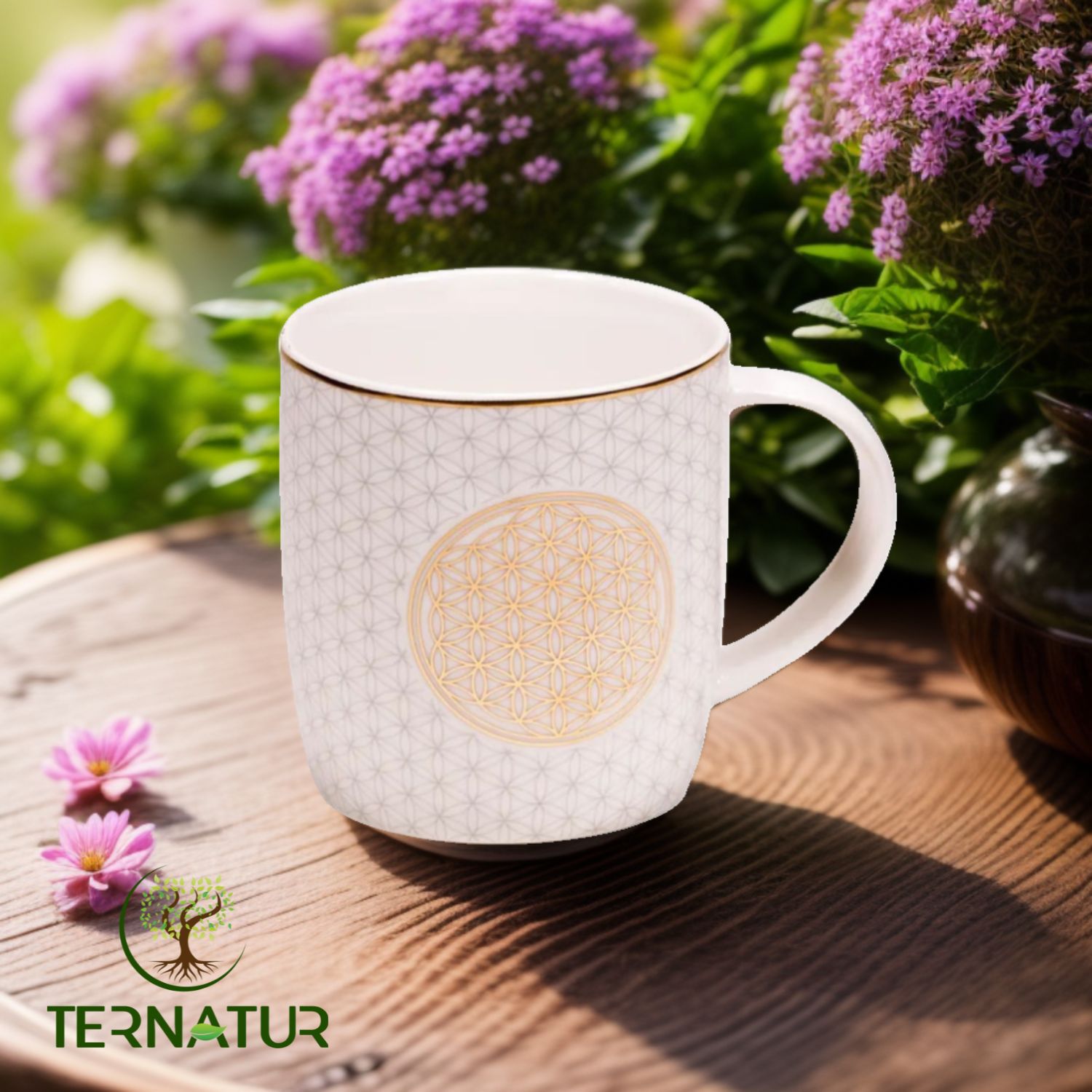 Tasse à thé - Infuseur Fleur de vie - Accessoires - TERNATUR