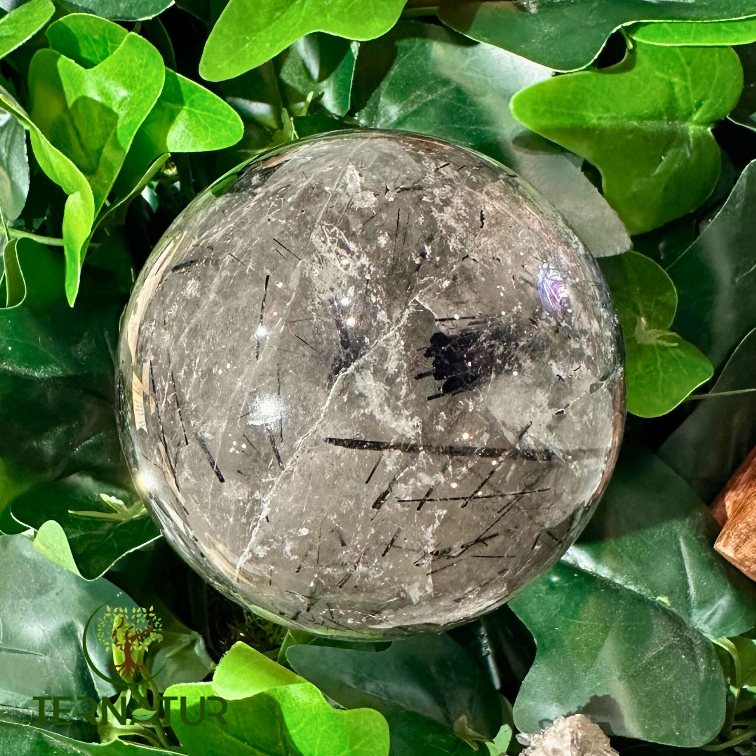 quartz-tourmaline-sphere