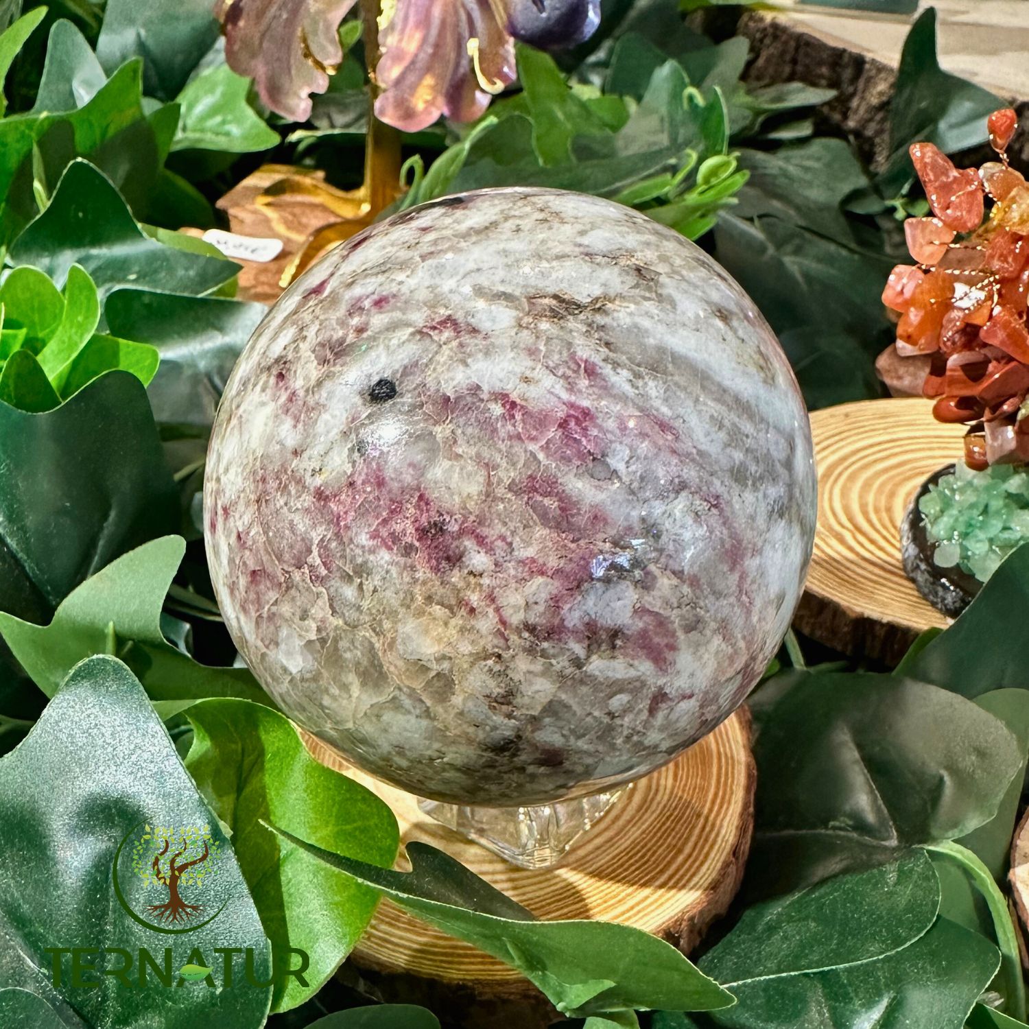 tourmaline-rose-sphere