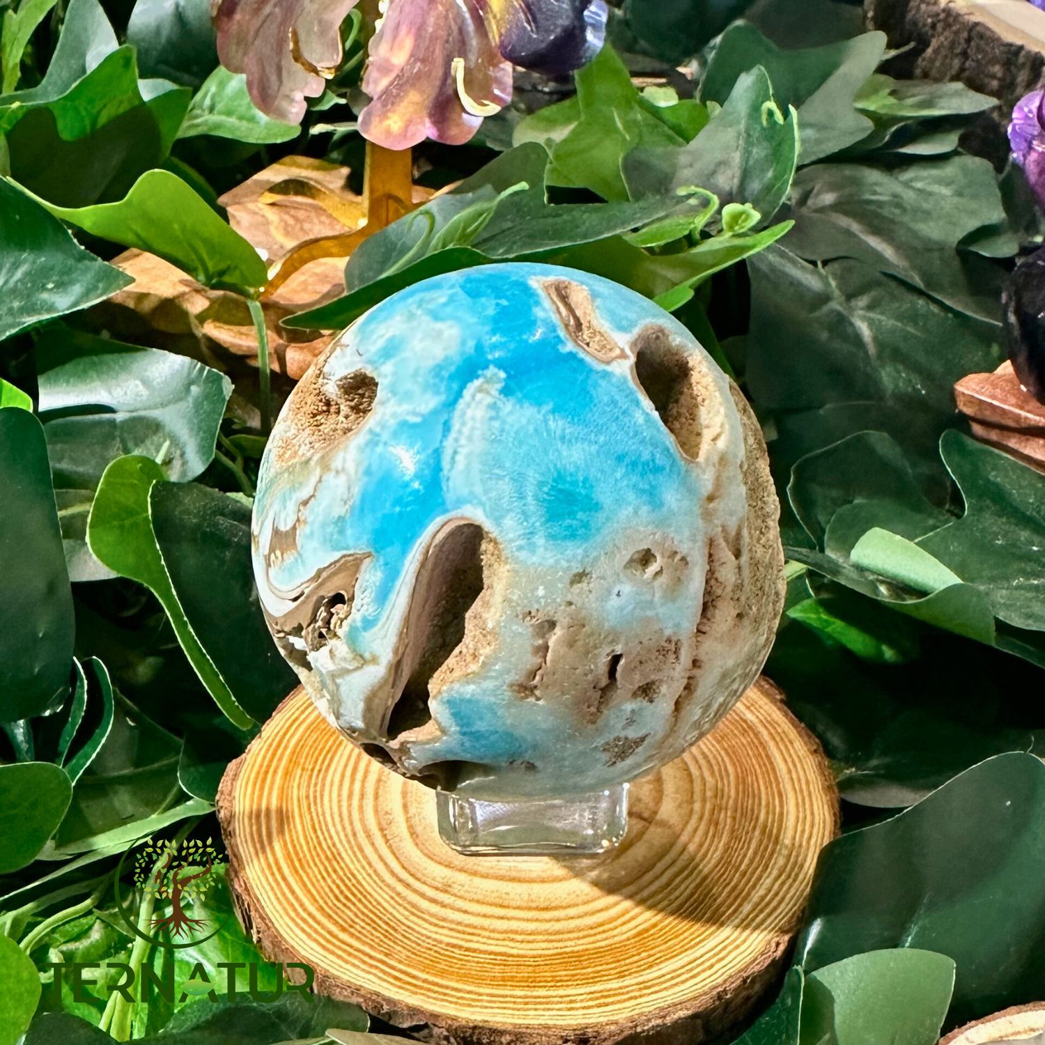 sphere-aragonite-bleue