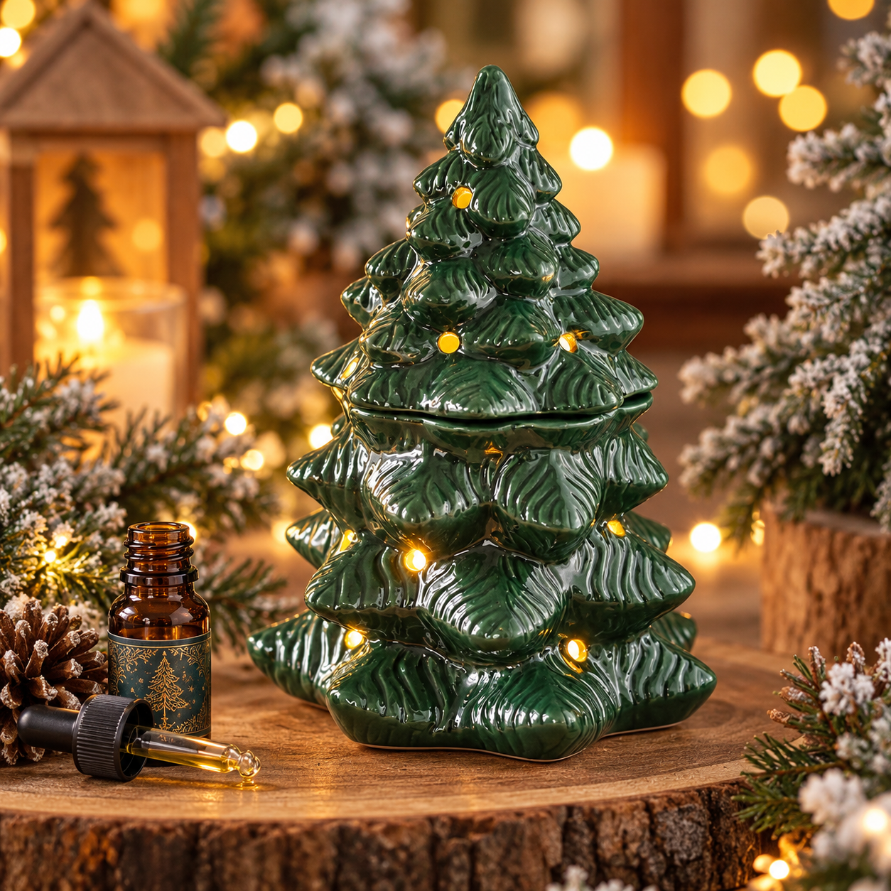 Diffuseur sapin de Noël lumineux