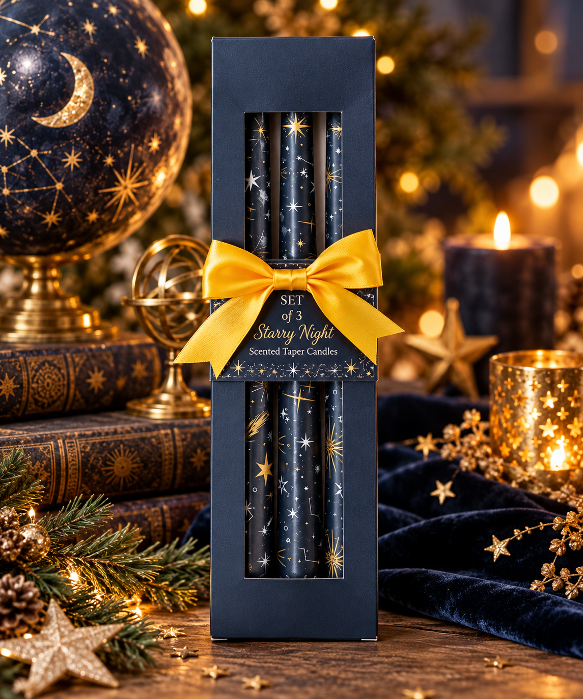 Coffret de Bougies Ciel Étoilé