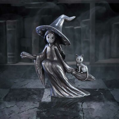 sorciere-statuette-chat
