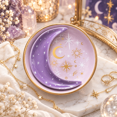 Écrin céleste aux étoiles dorées