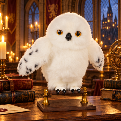 Hibou des neiges dans la grande salle magique