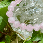 Quartz rose - Bracelet -lithothérapie - cristaux - pierres