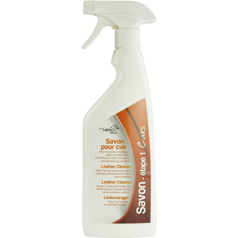 HIPPO-TONIC Savon pour cuirs spray - étape 1