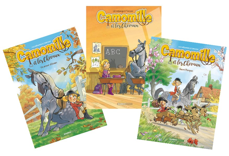 Bande dessinée Camomille et les chevaux
