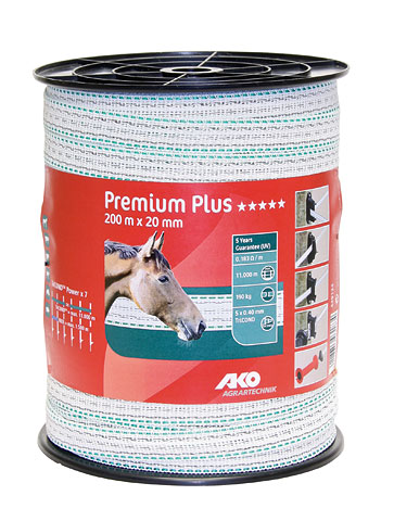 Ruban de clôture Premium Plus 20 mm2