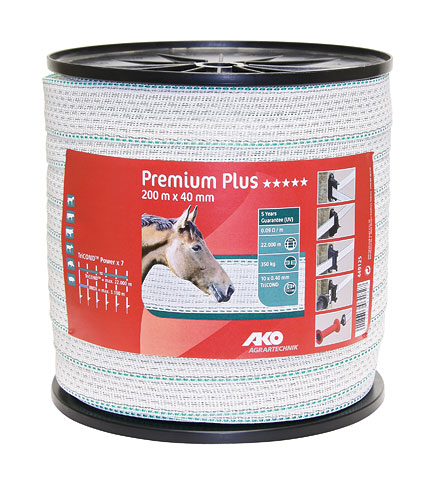Ruban de clôture Premium Plus 40 mm2