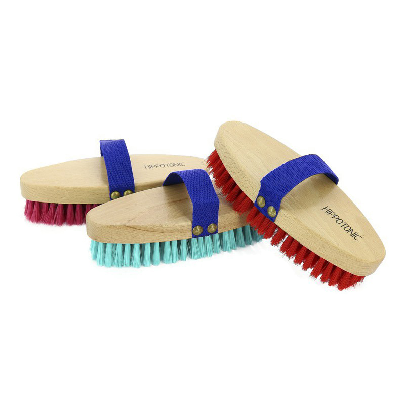 Brosse douce NORTON Crins de Cheval - Le pansage/Brosses douces - Sellerie  CPNB personnalisation