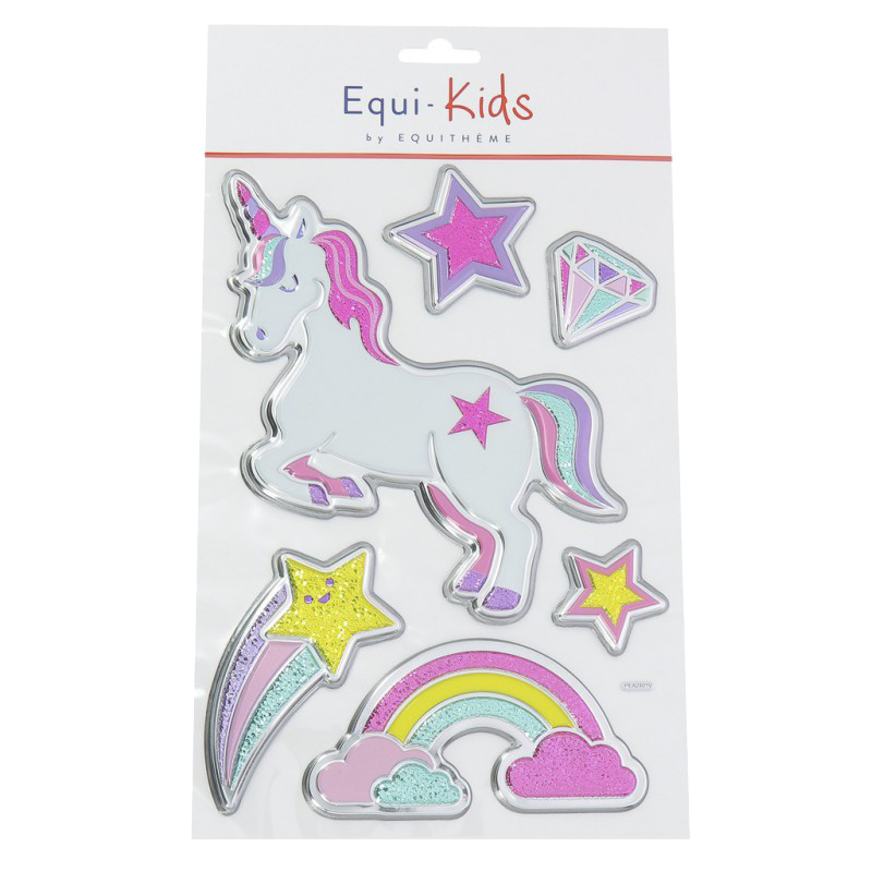 Stickers Equi-Kids 3D Licorne x5