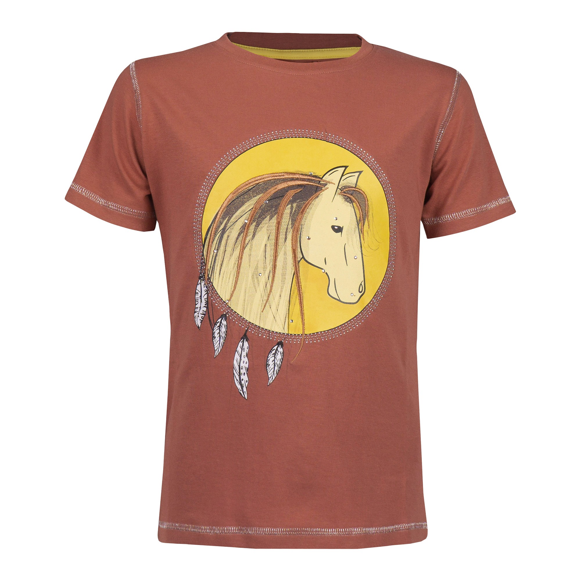T-shirt Enfant Indien Red horse