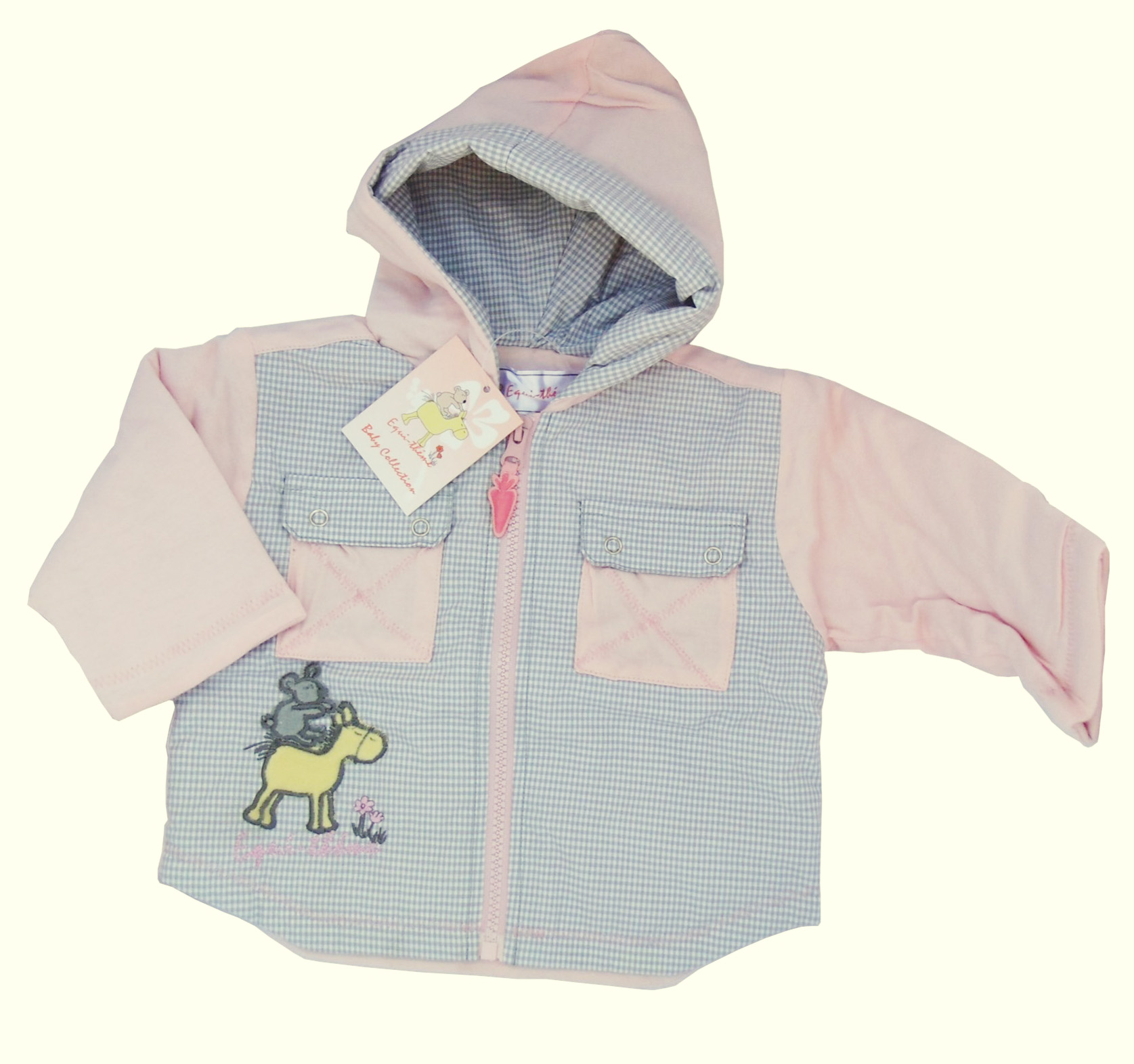 Veste coton carreaux Bébé EQUI-THÈME