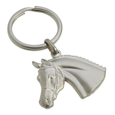 Porte-clés Tête de cheval avec bridon 3D