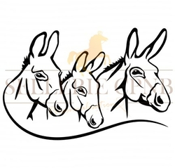 Sticker Trois chevaux - Vos stickers/Chevaux - Sellerie CPNB