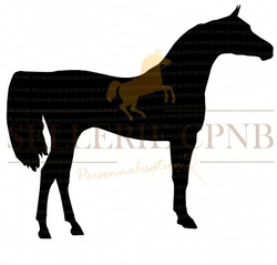 Sticker Chevaux Tetes croisées - Vos stickers/Chevaux - Sellerie CPNB  personnalisation