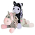 Peluche Pony Black and White Star