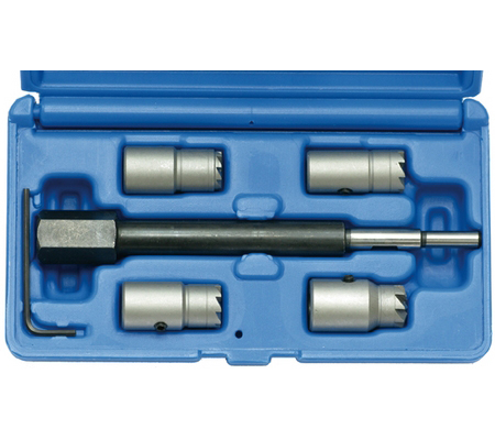 17Pcs Coupeur d'injecteur diesel, ensemble d'outils de nettoyage de siège  d'injecteur diesel universel de voiture HENGLSHOP