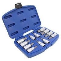 Douilles embouts BTR 6 pans 1/2" en coffret