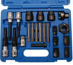 Kit 23 Pièces De Clés à Embouts Et Douilles Pour Alternateur – Métrique, Acier Allié, Polie