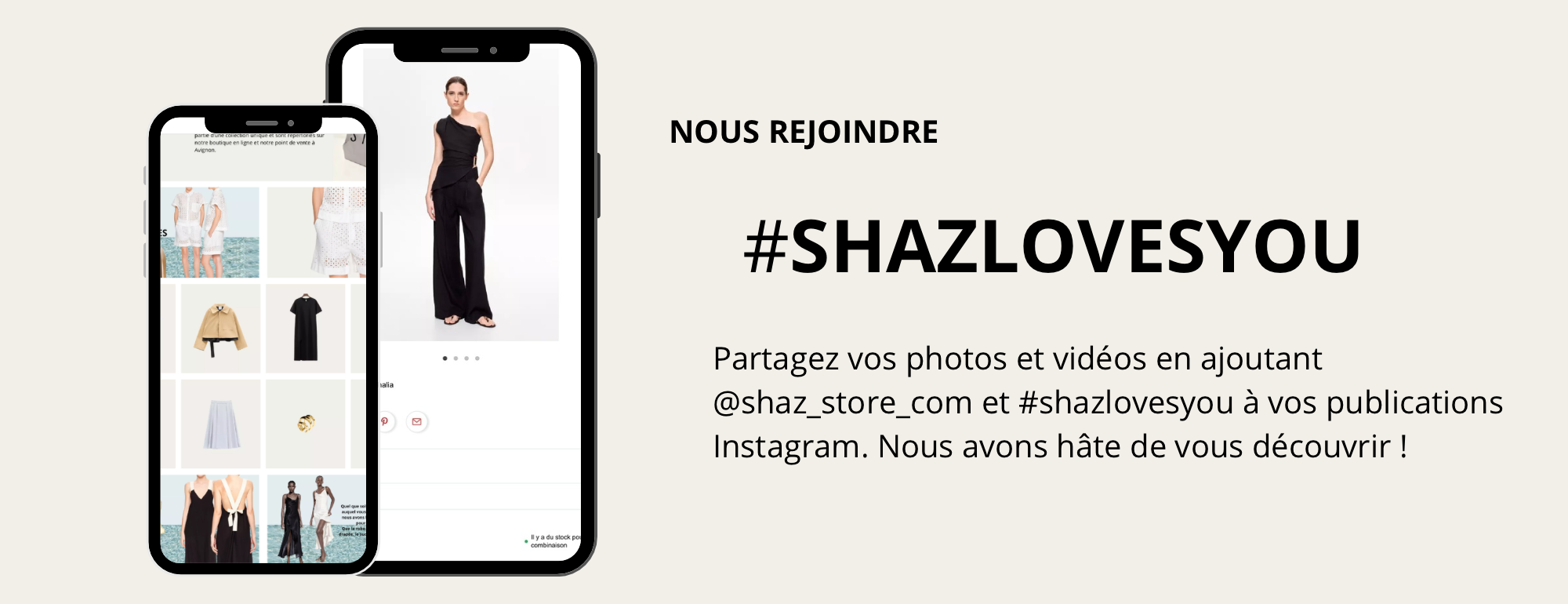 Instagram boutique mode femme Shaz Avignon centre