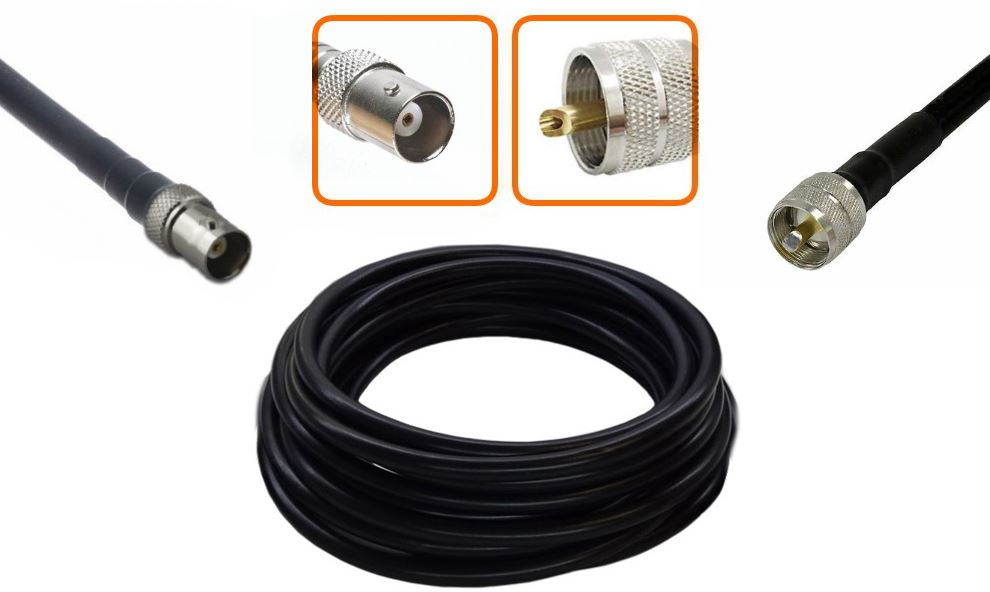 Connecteur RF mâle UHF PL259 à souder pour câble coaxial RG6 LMR300 KSR300